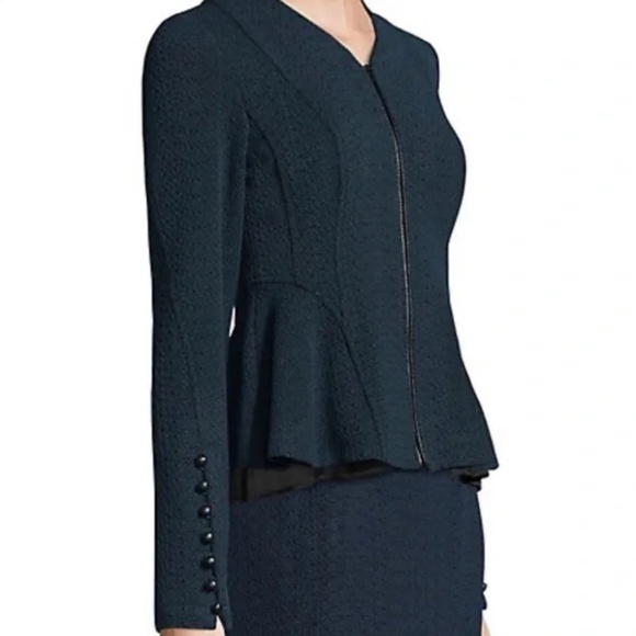 Nanette Lepore Ava Zip-Front Textured Knit Jacket - Worn on TV - Picture 8 of 10